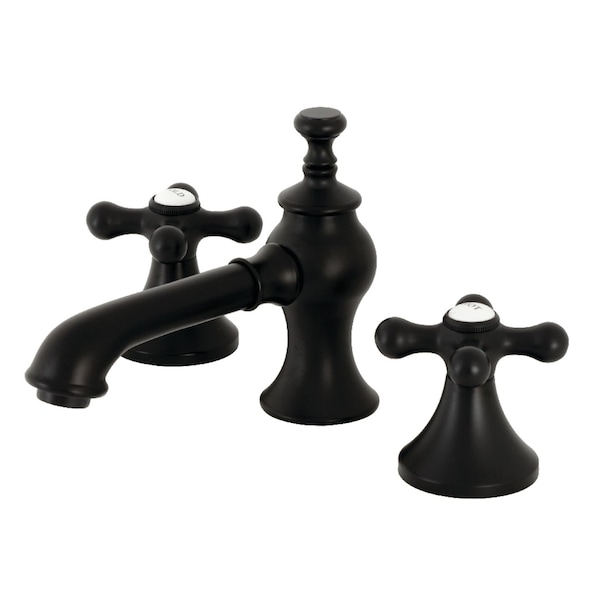 KC7060AX Vintage 8" Widespread Bathroom Faucet, Matte Black